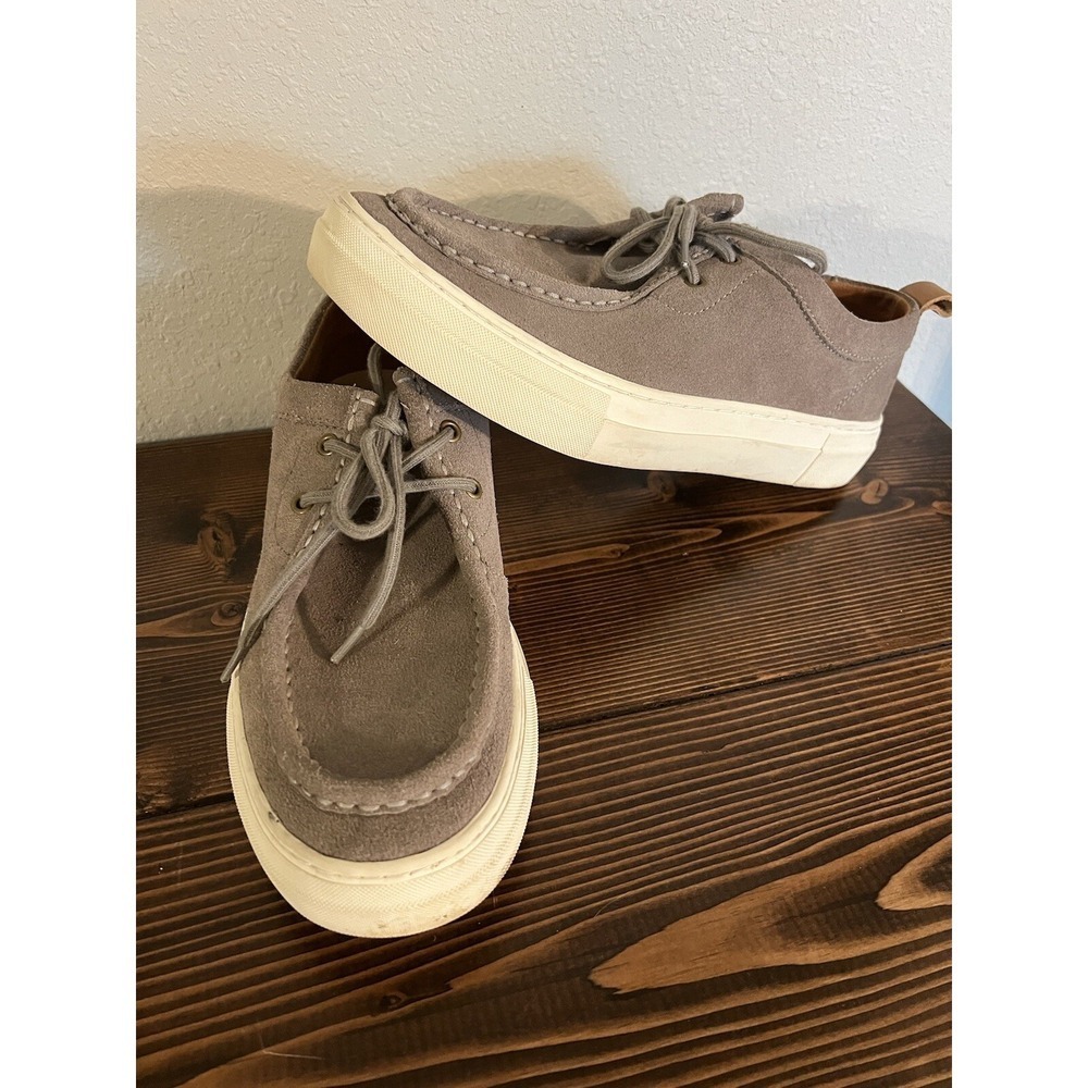 Steve Madden Ryeker Men's Suede Casual Shoe Lace Up Gray  Size 9
